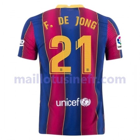 Maillot de Foot FC Barcelone Frenkie de Jong 21 Domicile 2020-21 Maillot de Foot FC Barcelone Frenkie de Jong 21 Domicile 2020-21
